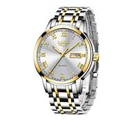 LIGE Montres Hommes Mode Simple Automatique Calendrier Acier Inoxydable Montre Marque de Décontracté Etanche Sport Montre