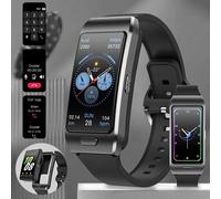 Lige Tws 2 En 1 Hommes Femmes Montre Intelligente Ecg Gps Étanche Fréquence Cardiaque Sang Oxygène Bluetooth Écouteur Faire Des Appels Téléphoniques 2025 Nouveau.Black.
