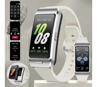 Lige Tws 2 En 1 Hommes Femmes Montre Intelligente Ecg Gps Étanche Fréquence Cardiaque Sang Oxygène Bluetooth Écouteur Faire Des Appels Téléphoniques 2025 Nouveau.Beige.