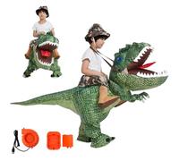 Ligeinsrk Costume de dinosaure gonflable pour les petits enfants, faire exploser le costume de Tyrannosaurus pour Halloween Cosplay
