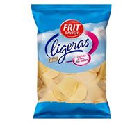 Ligeras Chips Ondulées au Sel, Chips Légères à Base de Farine de Pomme de Terre, Snack Croustillant - Lot de 12 × 105g