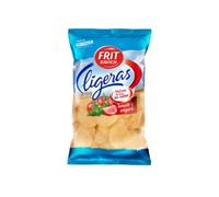 Ligeras Chips Ondulées Tomate & Origan, Chips Légères Saveur Méditerranéenne, Snack Croustillant - Lot de 12 × 115g