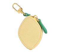 Ligficn Porte-monnaie en forme de fraise/citron, porte-monnaie mignon avec breloque en forme de fruits, mini pochette, porte-monnaie, accessoire de mode mignon pour fille et femme, citron, Tendance