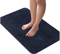 LiGG LiGG Tapis de bain absorbant et antidérapant Tapis pour salle de bain Couleur unie, Polyester, bleu marine, 50 x 90 cm