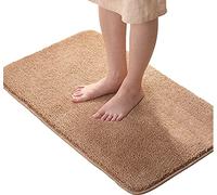 LiGG LiGG Tapis de bain absorbant et antidérapant Tapis pour salle de bain Couleur unie, Polyester, marron, 80 x 120 cm