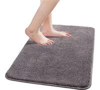 LiGG Tapis de Bain Confortable Microfibre Antidérapant Absorbant Lavable en Machine pour Salle de Bain, Marine, 40 x 60 cm