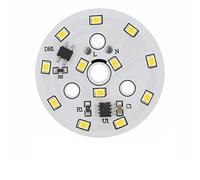 LIGHBIB 2 Pièces Puce LED Pour Downlight 3W 5W 7W 9W 12W 15W 18W SMD 2835 Perles Lumineuses Rondes AC 220V-240V Led Downlight Puce Éclairage Projecteur,7W,220V Blanc Chaud