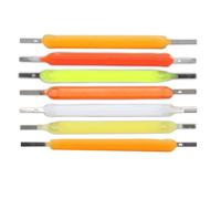 LIGHBIB 3V Cob LED Filament Edison Bulbe Pièces,Vert,68 Mm Dc3v 5pcs