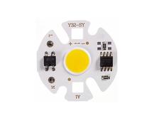 LIGHBIB 6 Pièces LED COB Lampe Puce Ampoule Y32 3W 5W 7W 10W 12W Entrée De Puissance Réelle IP65 Pour Extérieur Ampoule LED Projecteur Blanc Chaud Froid 220V/110V,Blanc Chaud,220V 3W