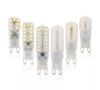 LIGHBIB Ampoule LED 3W 5W 7W G9, Lumière Variable AC 110V/220V, Lampe SMD2835, Projecteur, Éclairage De Lustre, Remplacement, 6 Pièces,Blanc Chaud Laiteux,3W 220V