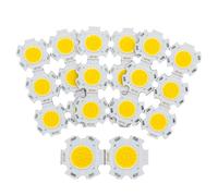 LIGHBIB Ampoule LED COB Haute Puissance, 20 Mm, 3W, 5W, 7W, 10W, 250ma, Puce Source De Diode, Pour Projecteur Intérieur, 20 Pièces,Blanc Naturel 4000K,5W 250mA 20mm