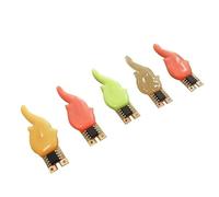 LIGHBIB DC3 DC5V LED COB Edison Flash Lampe Fil 20mA Diode Bougie Ampoule Décorative Accessoires Bricolage,Blanc Chaud,2 Pièces