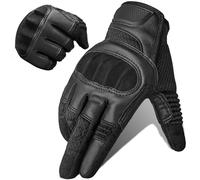 LIGHBIB Gants Tactiques Adultes Sports Extérieurs Antidérapants,Black,M (21-23 Cm)