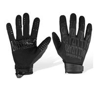 LIGHBIB Gants Tactiques Super Technicienne Extérieurs Glace En Soie En Soie Respirante Protection Du Soleil,Black,M (21-23 Cm)