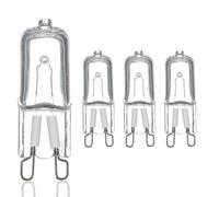 LIGHBIB Lampe À Ampoule Halogène G9, Résistante Aux Hautes Températures, 120V/230V, Pour Réfrigérateurs, Fours Et Ventilateurs,18W,6 Pièces