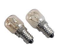 LIGHBIB Lampe De Four 15W 25W, Résistante Aux Hautes Températures 300 Degrés, Ampoule De Four À Micro-ondes, Lampe À Sel E14, Petite Bouche À Vis,E14S-15W,2 Pièces