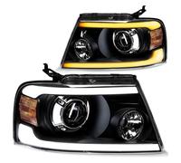 Light Assembly Phare Pour Ford Pour F 150 2004 2005 2006 2007 2008 Ensemble De Phares Avec Projecteur LED H7 Côté Conducteur Et Passager
