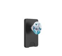 Light Blue Butterfly Phone Grip Floral Cute Butterfly Flower PopSockets PopWallet pour MagSafe