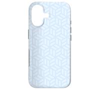 Light Blue Cubes Geometric Optical Illusion Tranquil Pattern Coque pour iPhone 17