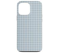 Light Blue Gingham Case - Cute Pastel Cottagecore Checkered Coque pour iPhone 13 Pro Max
