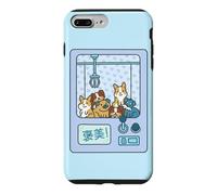 Light Blue Kawaii Dogs Claw Machine for Girls Coque pour iPhone 7 Plus/8 Plus