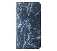 Light Blue Marble Stone Graphic Printed Etui Flip Housse Cuir pour Samsung Galaxy A57