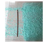 Light Blue Pink Lace Embroidery Flower Cloth Wedding Live Shooting Background Clothing Dress(Color 08)