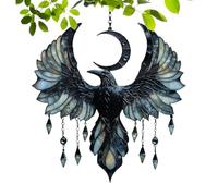 Light Catcher, Abstract Celestial Bird Decor, Vivid Color Transmittance, Mystical Artistic Accent Piece, Wall Outdoor Room Ornament Gift, Home Patio Balcony Windowsill Weatherproof Acrylic Material