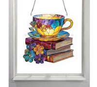Light Catcher Puzzle, Acrylic Decorative Book, Rainbow Maker Art 46x19cm for Modern Art Professional Home Supplies Daily Repair Kit Modern House Accessory Unit Home Decor Interior Supply Case