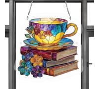 Light Catcher | Puzzle Decorative Book Rainbow Maker | Sunlight Catcher for Window Art | for Outdoor Backyard Garden Patio Home Living Room Kitchen Reader Women