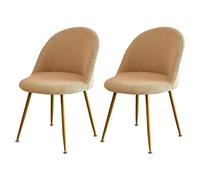 Light coffee,6pcs,Housse de Chaise Scandinaves Lot de 2/4/6, Extensible Housse de Chaise de Salle à Manger, Velours Couverture de Chaise sans Accoudoirs pour Décoration de Salon Cuisine Maison