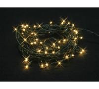 Light Creations Burstlight LED - 20 m - 220 LED (44 LED clignotantes) - blanc chaud - câble vert - 24