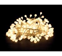 Light Creations Clusterlight LED - 3.2 m - 256 boules - blanc chaud - câble transparent - 24 V