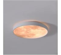 Light de Plafond Circulaire Simple Moderne - LAMPRE DE Pain Place DE PLAFIC LED Compatible avec LA Salle. - Lampe de Plafond de Lune, Pendentif au Plafond à LED Made in China