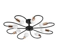 Light de Plafond Semi-Chasse à la Lutte Moderne Moderne, éclairage Pendentif en métal du Milieu du Milieu du siècle, d'éclairage, de Lampe de Plafond Vintage Industrie