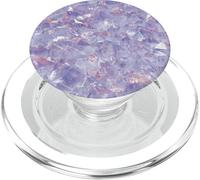 Light Dusty Rose Pink and Pastel Lavender Purple with White PopSockets PopGrip pour MagSafe