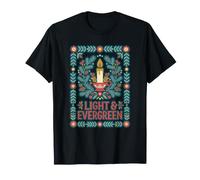 Light & Evergreen Decor Bougie Ambiance Vacances Cheer T-Shirt
