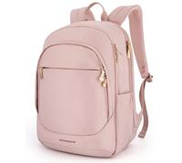 LIGHT FLIGHT Collge Sac à dos pour ordinateur portable de 15,6" - Sac à dos de voyage décontracté pour le travail, les voyages, l'université, cadeaux pour femme, rose