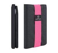 LIGHT FOLD Portefeuille Homme pour Un Rangement Facile - Porte-Cartes Ultra Fin pour 12 Cartes Bancaires & Billets - Portefeuille Minimaliste avec Protection RFID et Bande Élastique de Sécurité