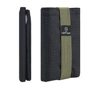 LIGHT FOLD Portefeuille Homme pour Un Rangement Facile - Porte-Cartes Ultra Fin pour 12 Cartes Bancaires & Billets - Portefeuille Minimaliste avec Protection RFID et Bande Élastique de Sécurité