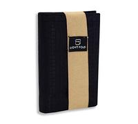 LIGHT FOLD Portefeuille Homme pour Un Rangement Facile - Porte-Cartes Ultra Fin pour 12 Cartes Bancaires & Billets - Portefeuille Minimaliste avec Protection RFID et Bande Élastique de Sécurité