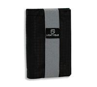 LIGHT FOLD Portefeuille Homme pour Un Rangement Facile - Porte-Cartes Ultra Fin pour 12 Cartes Bancaires & Billets - Portefeuille Minimaliste avec Protection RFID et Bande Élastique de Sécurité