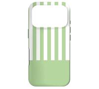 Light Green Stripes Color Block Vertical Lines Striped Coque pour iPhone 17 Pro