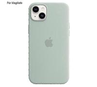 (Light Green) u200bFor iPhone 14 Pro MagSafe Compatible Liquid Silicone Protective Case Premium Quality