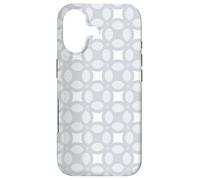 Light Grey Silver Circle Rounded Bubble Nordic Pattern Coque pour iPhone 17