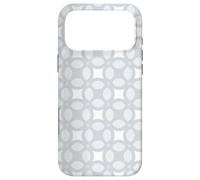 Light Grey Silver Circle Rounded Bubble Nordic Pattern Coque pour iPhone 17 Pro Max