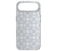 Light Grey Silver Circle Rounded Bubble Nordic Pattern Coque pour iPhone Air