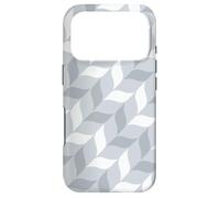 Light Grey White Wave Ribbon Curve Natural Timeless Pattern Coque pour iPhone 17 Pro