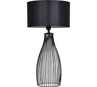 Light-Home Abajour Lampe de Chevet Chambre - Moderne Lampe De Table pour Chambre et Salon Élégante Lampe à Poser E27-65x35 cm - Noir/Noir…