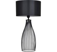 Light-Home Abajour Lampe de Chevet Chambre - Moderne Lampe De Table pour Chambre et Salon Élégante Lampe à Poser E27-65x35 cm - Noir/Noir…
